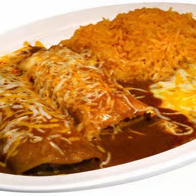Tamal & One Enchilada Combo.