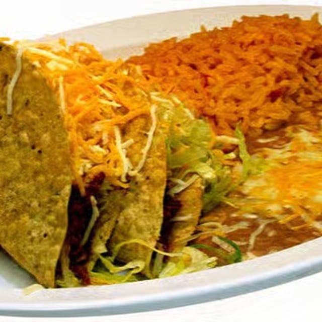 Two Beef Tacos Combo.