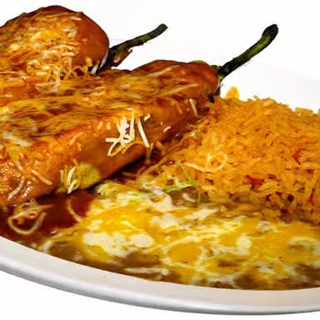 Two Chiles Rellenos Combo.