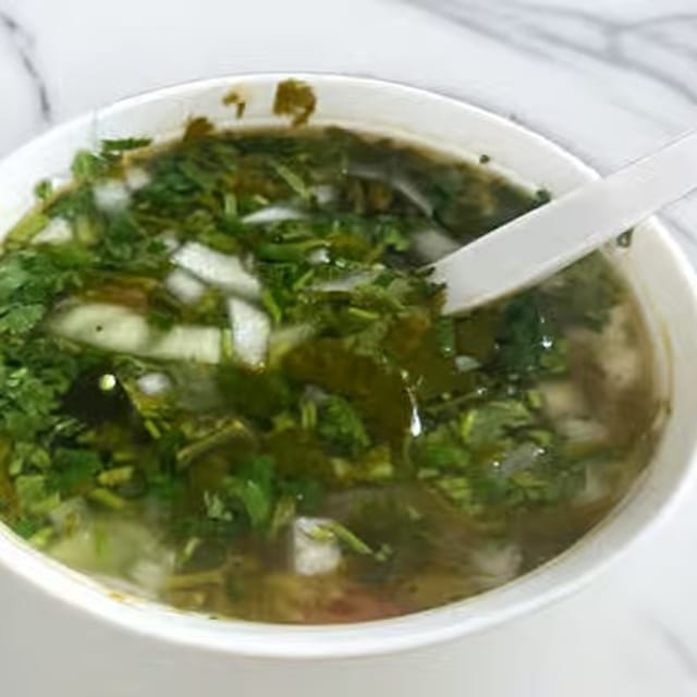 Caldo De Albondigas.